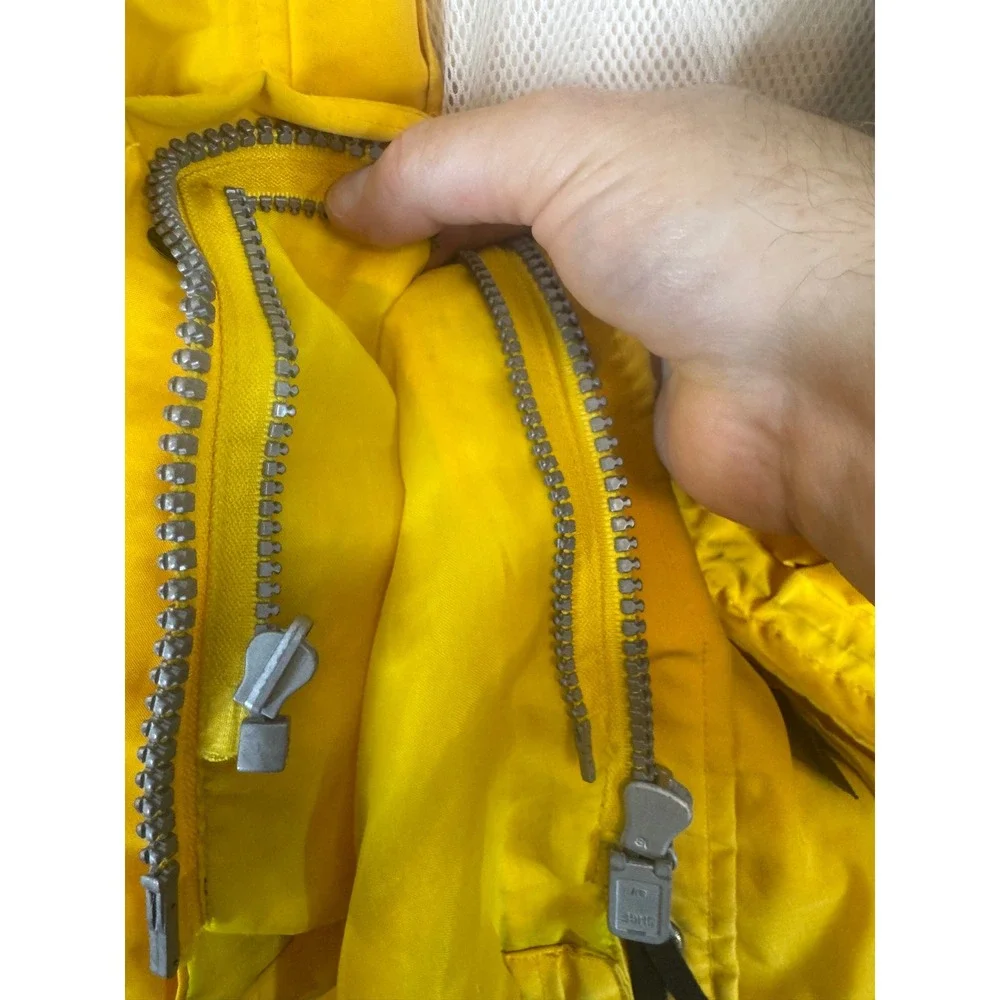 90s The North Face Mountain Light Gore-Tex Jacket Yellow Black Vintage Mens XL